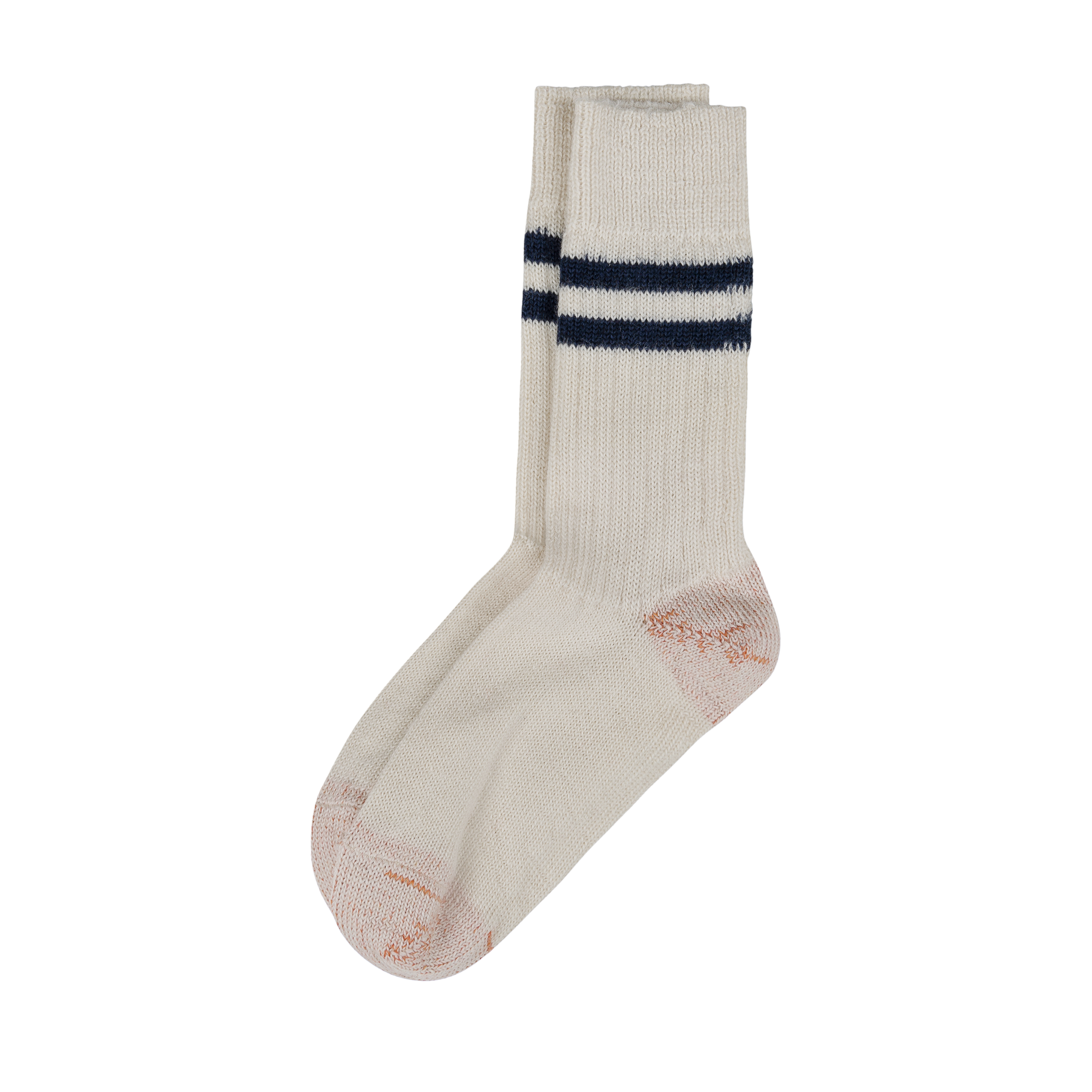 Pure Organic Wool Socks S75 Nature/Navy