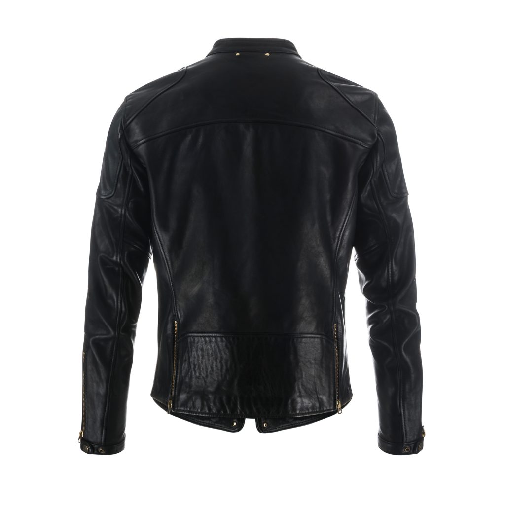Caferacer Leather Jacket Black MTC127922 B74