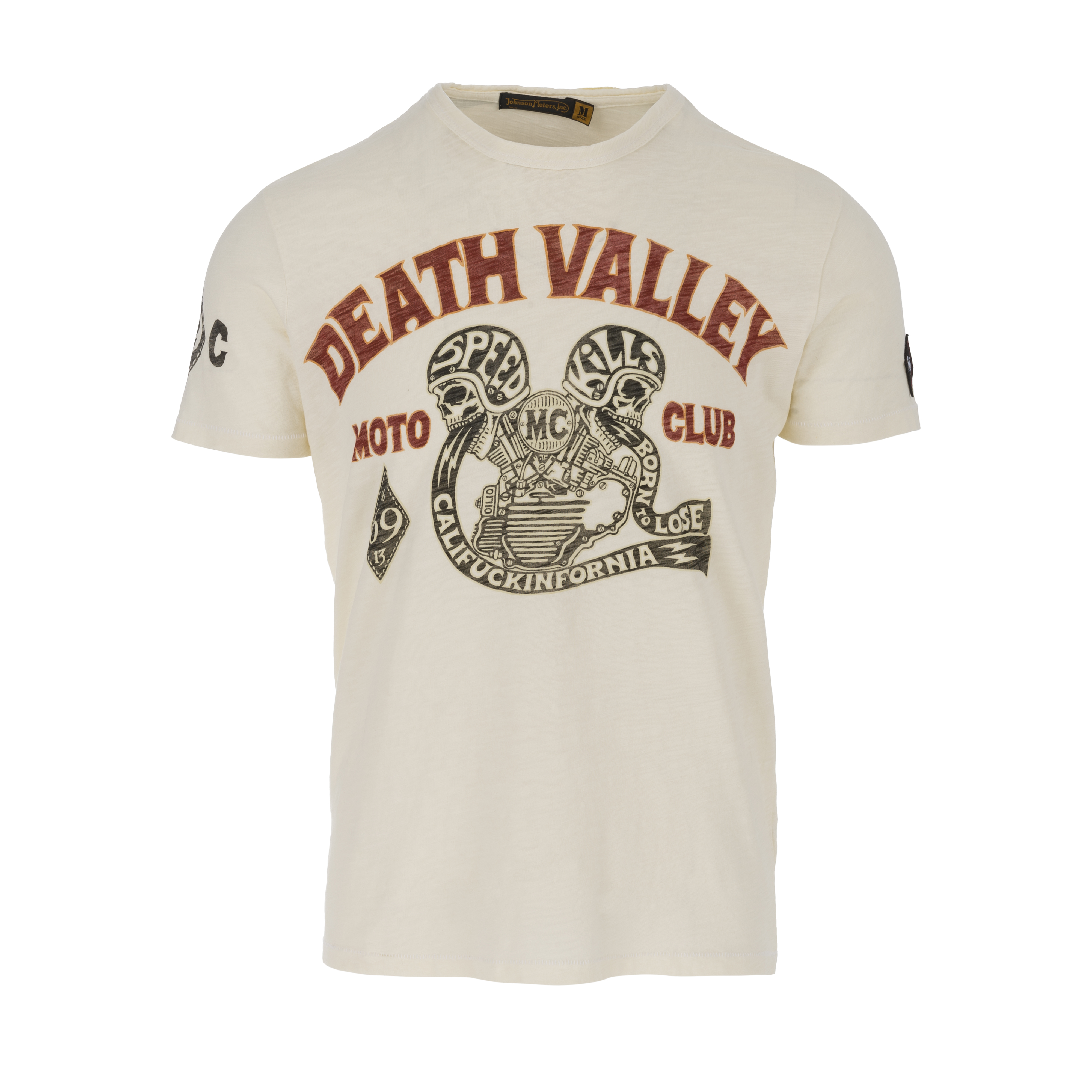 Death Valley MC T-Shirt Dirty White – B74