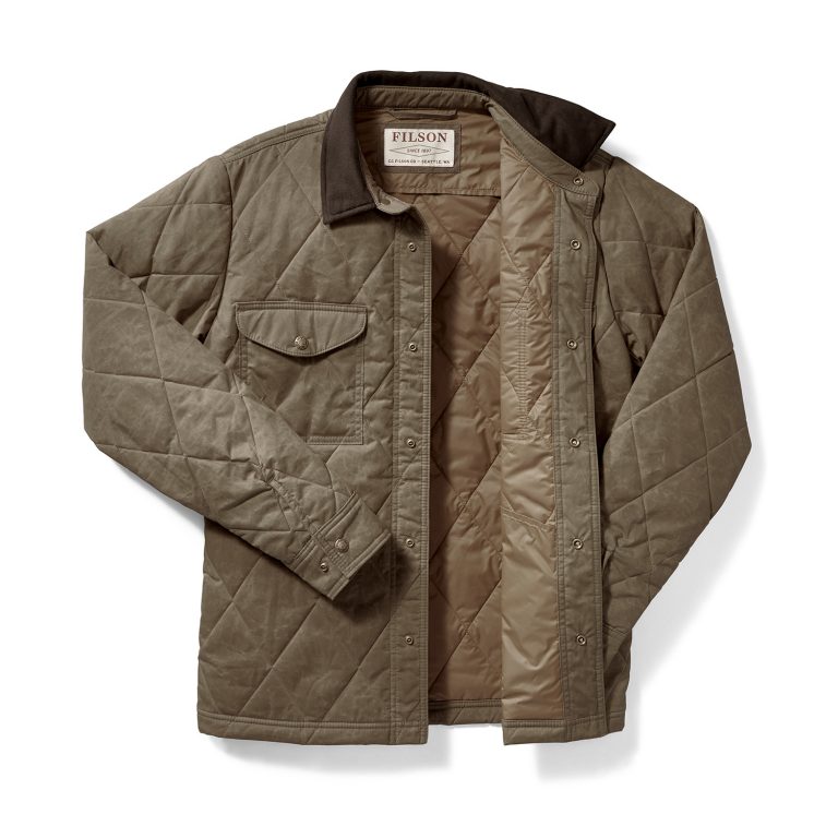 Hyder Quilted Jac Shirt Tan â B74