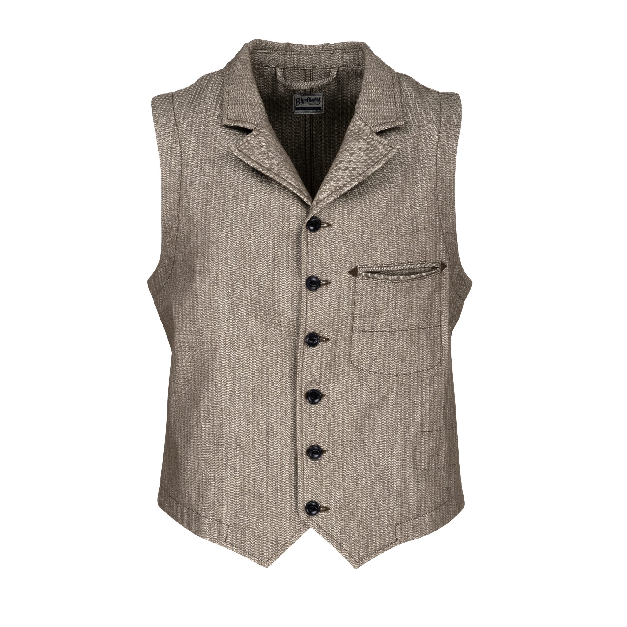 herringbone pattern vest