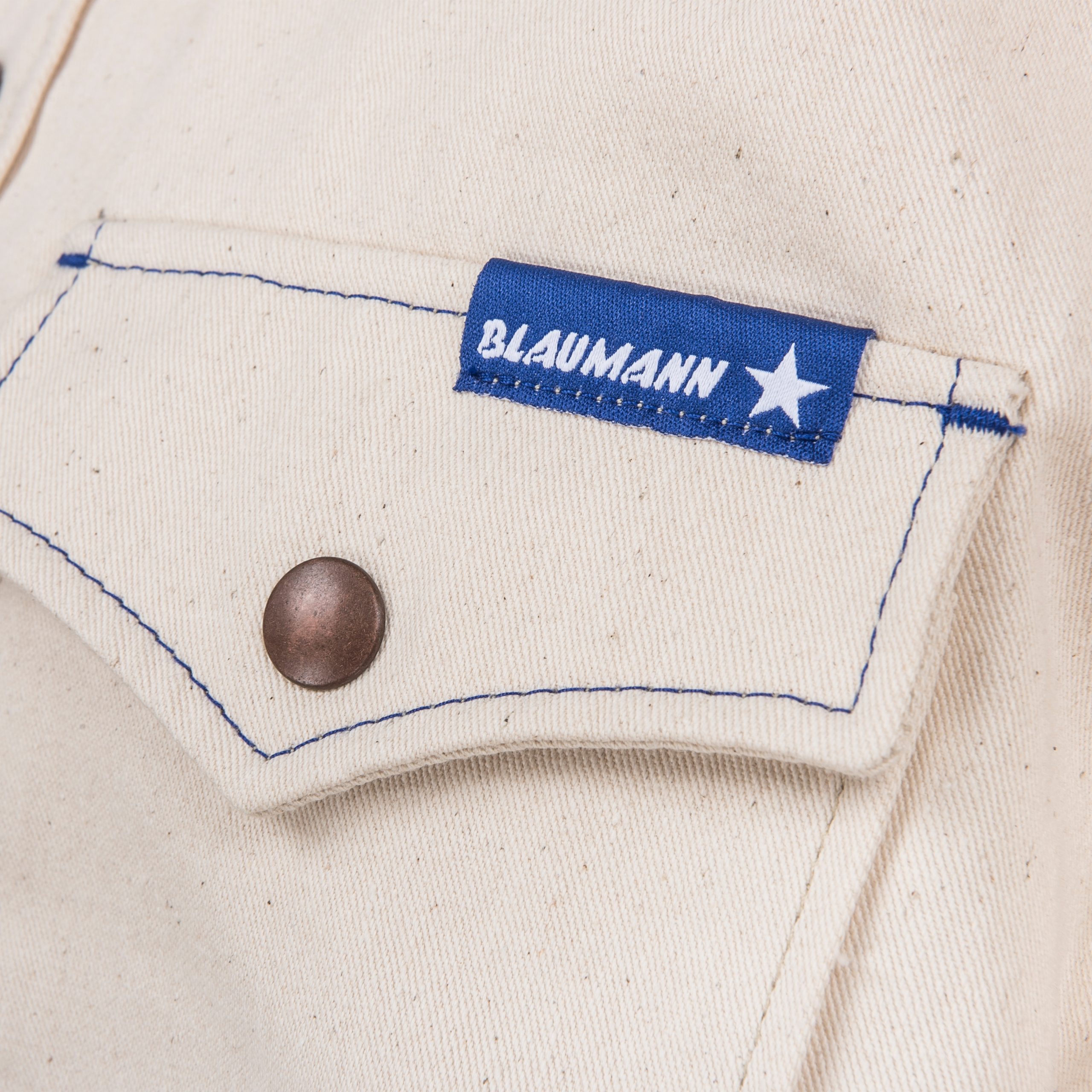 Slim Fit Shirt Ecru By Blaumann-Jeanshosen - GLORIOUS MOTORCYCLES