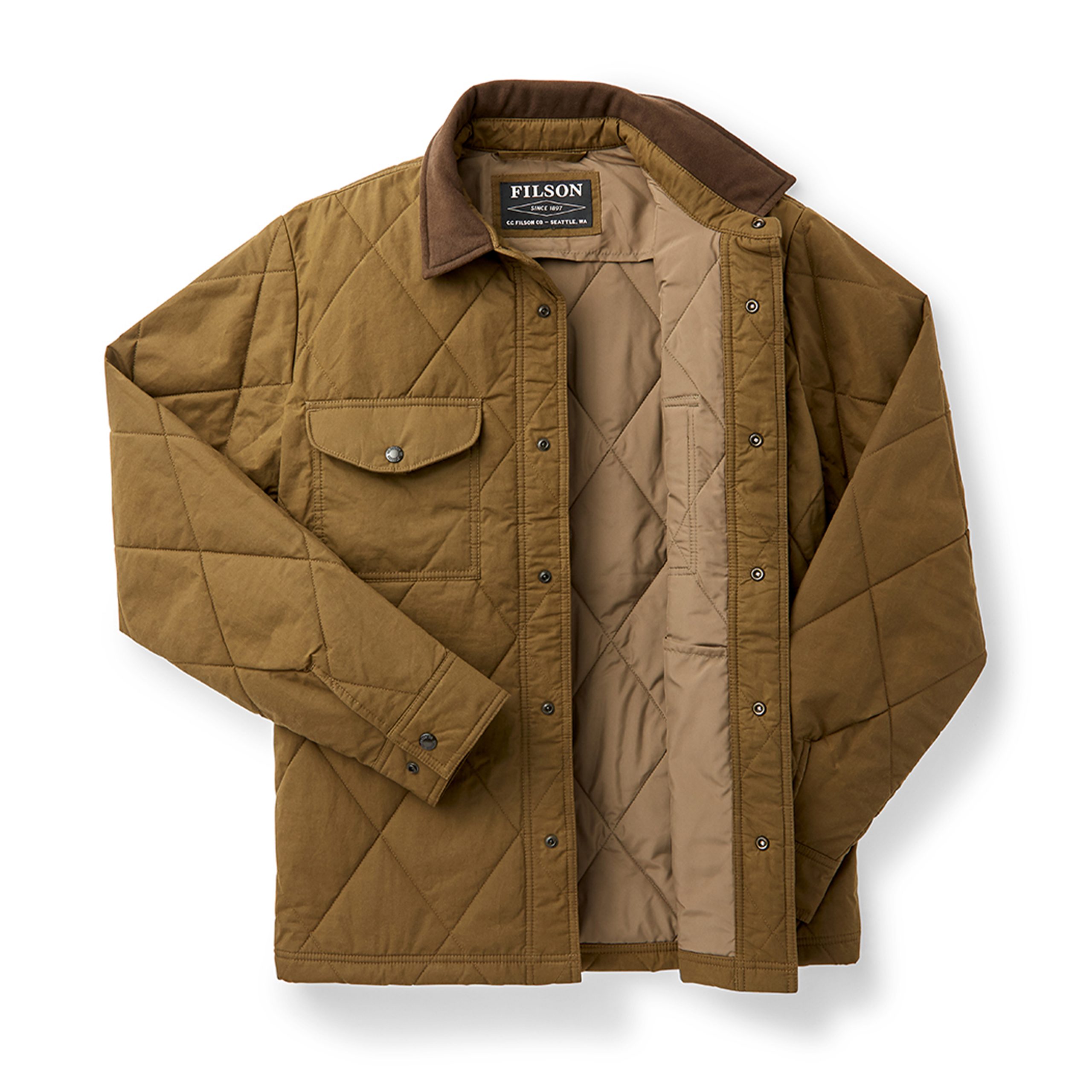 Hyder Quilted Jac Shirt Marsh Olive â B74
