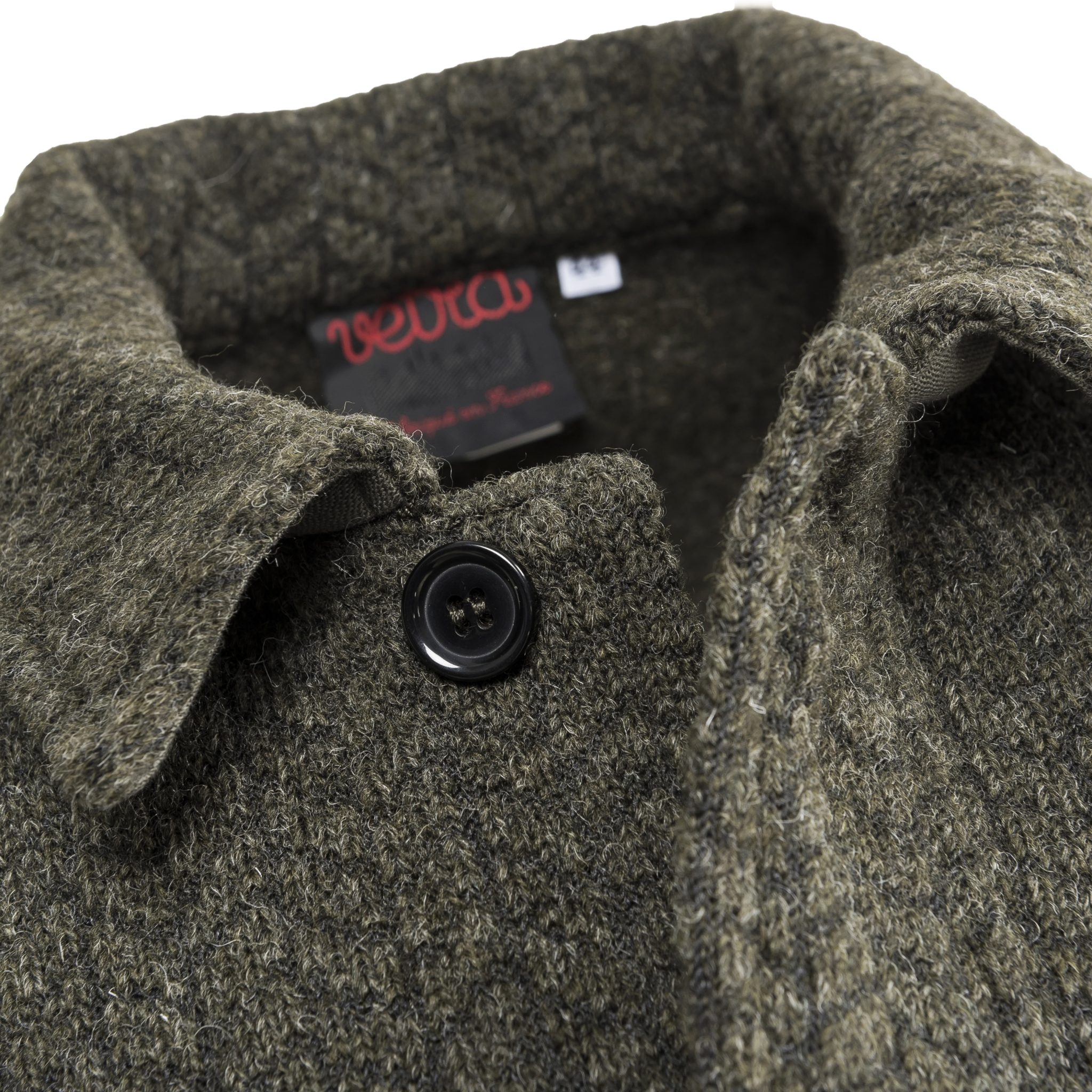 Knitted Wool Jacket Green Moss B74