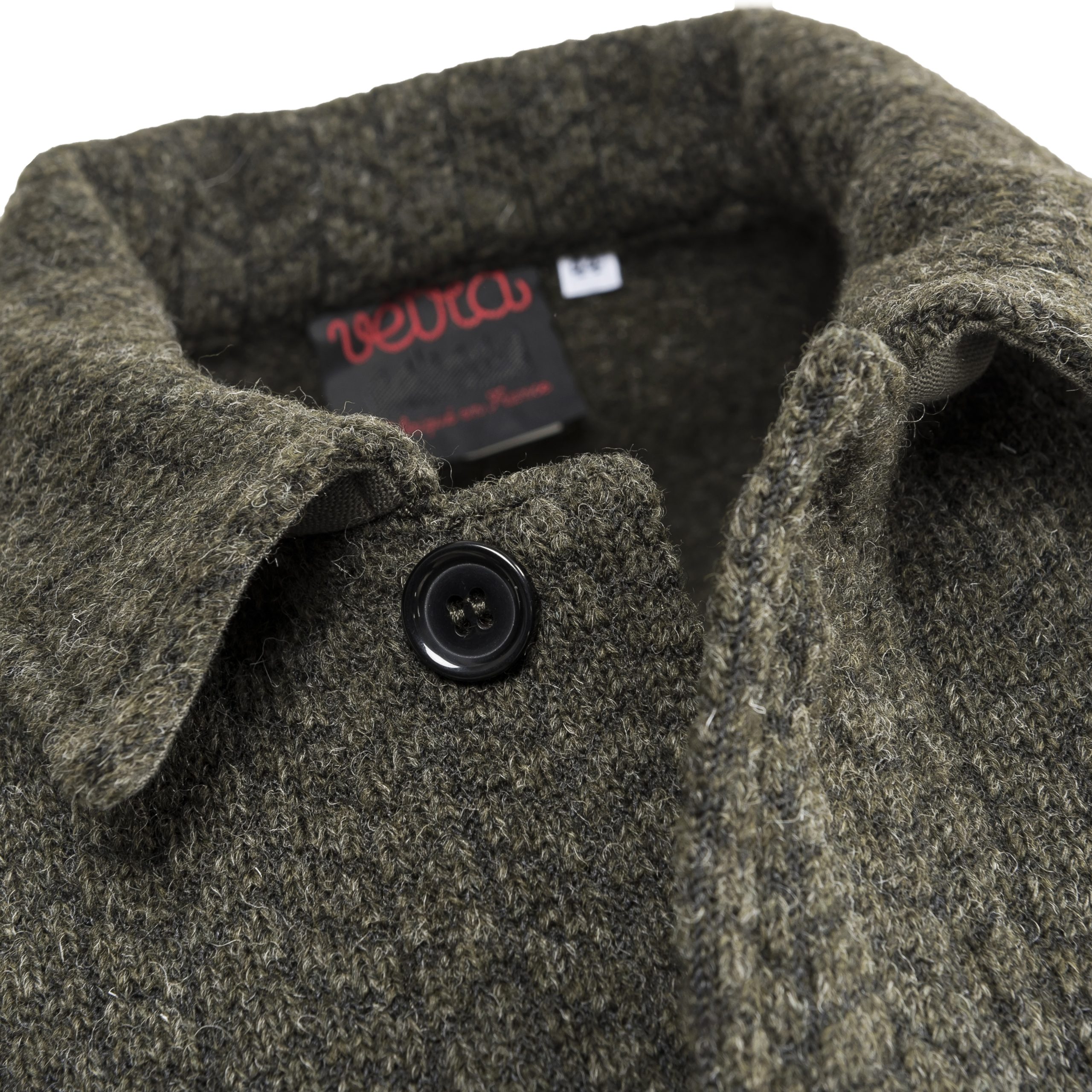 Knitted Wool Jacket Green Moss – B74