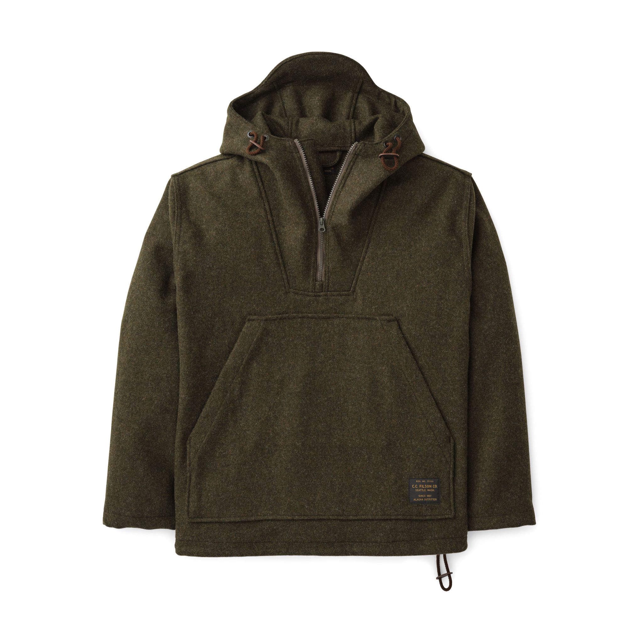 Mackinaw Wool Anorak Forest Green B74