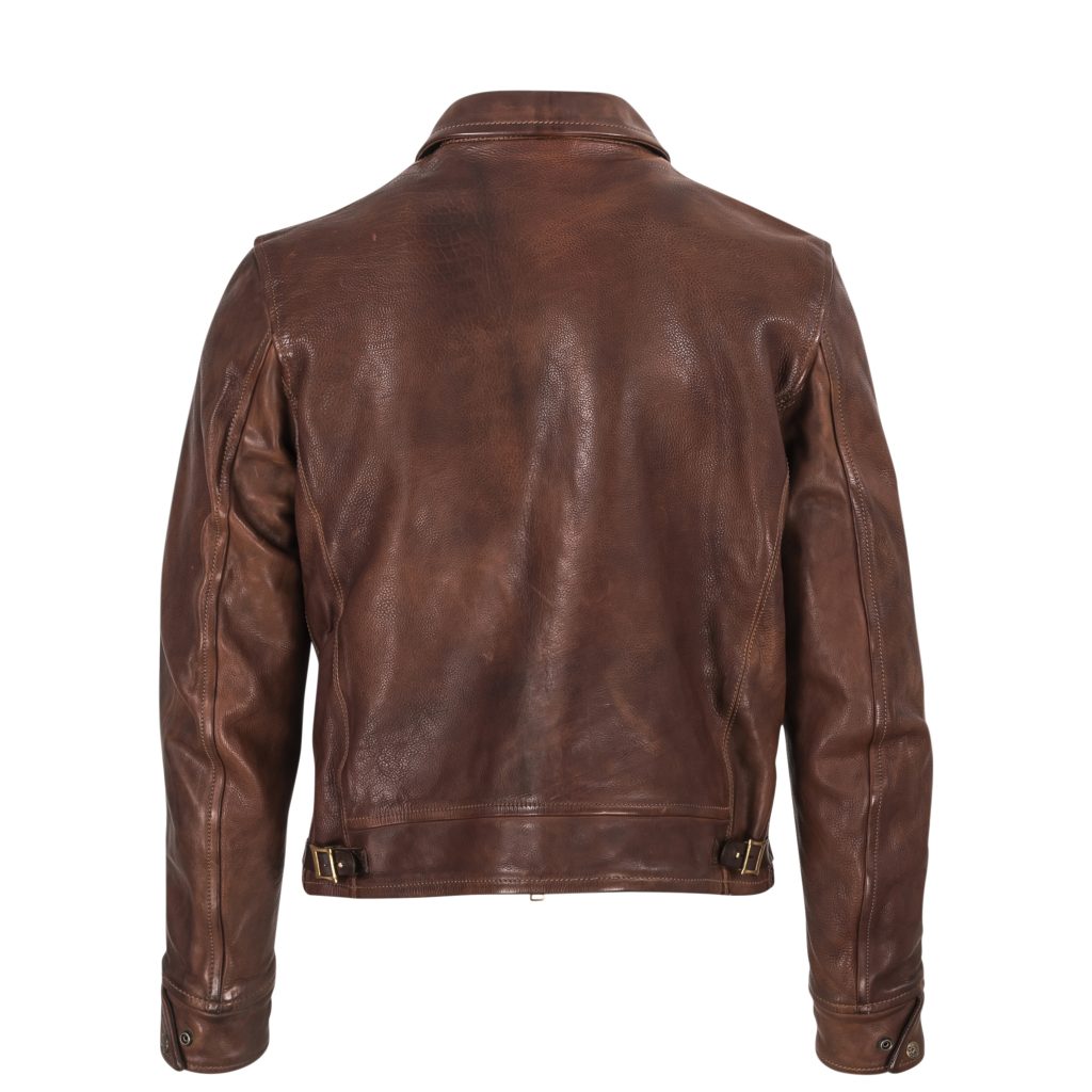 Cowhide Leather Jacket Brown B74