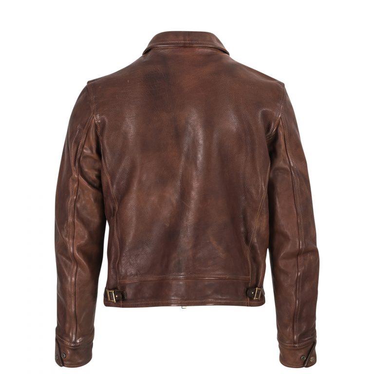 Cowhide Leather Jacket Brown B74