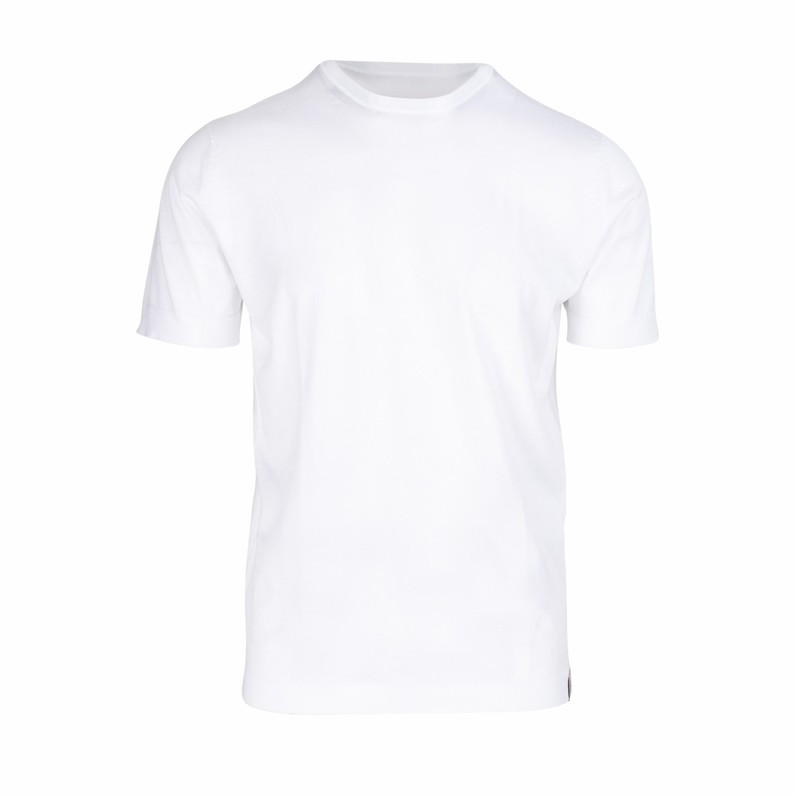 White knitted Egyptian Cotton T-Shirt – B74