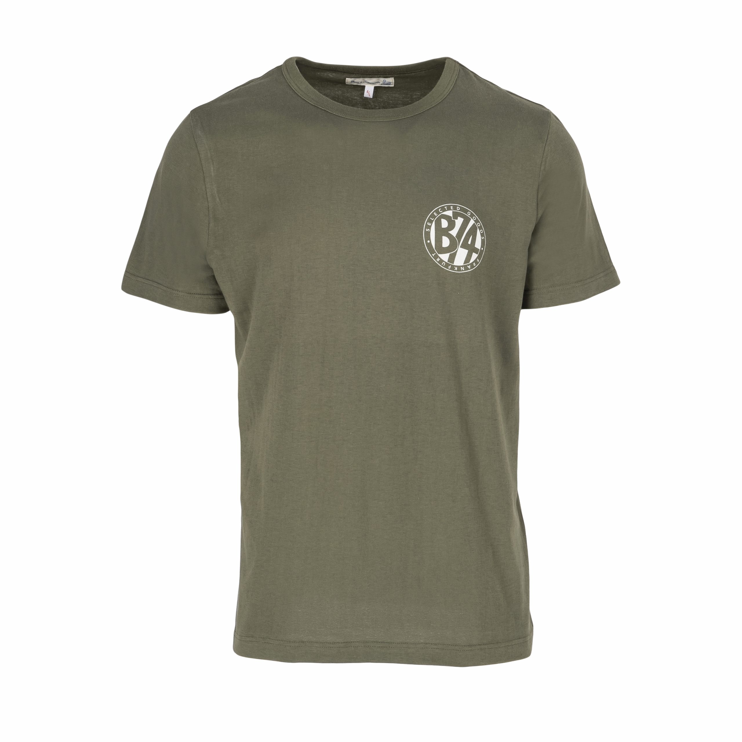 B74 x Merz b. Schwanen 1950’s Crew Neck Army T-Shirt – B74