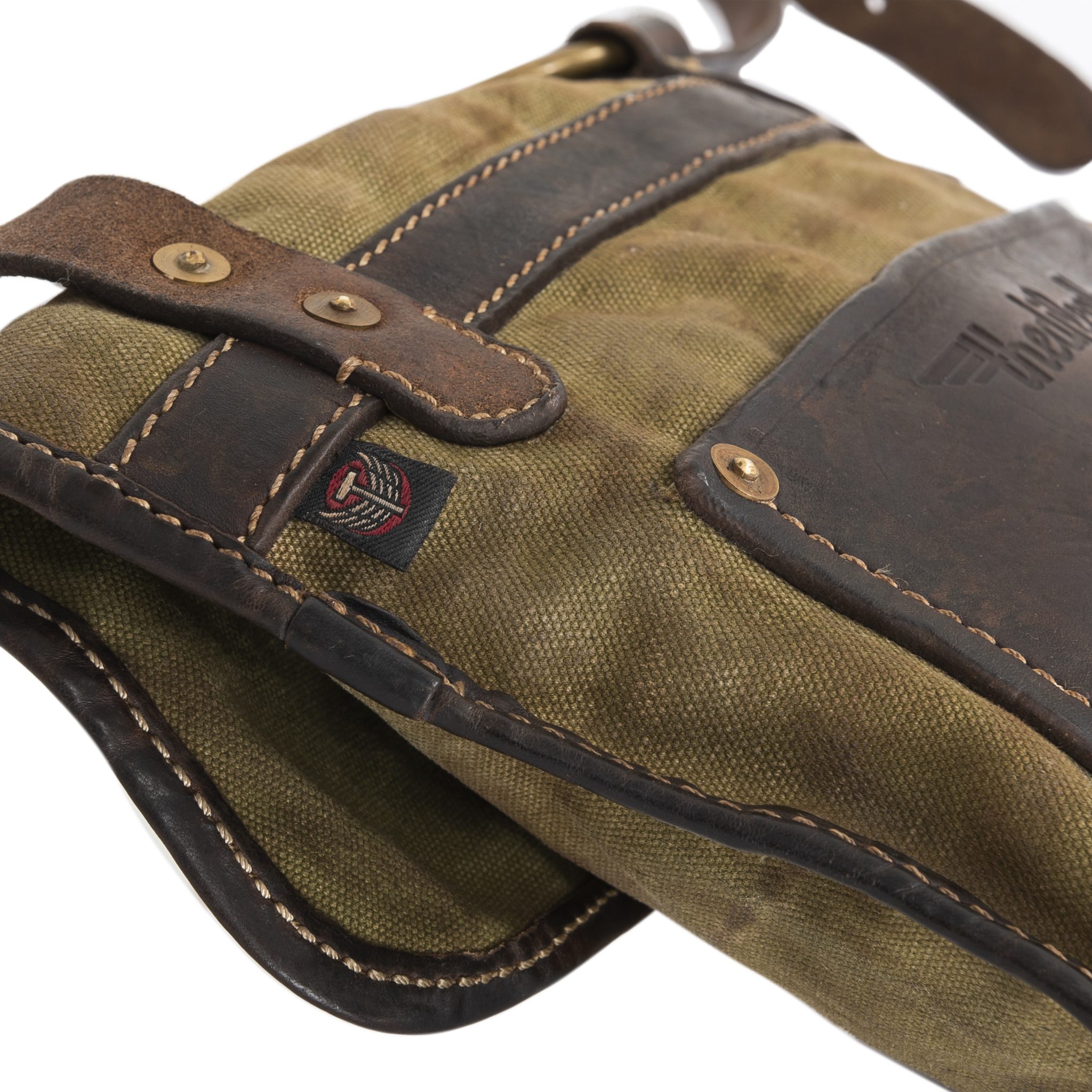 Canvas/ Leather Shoulder Bag B74