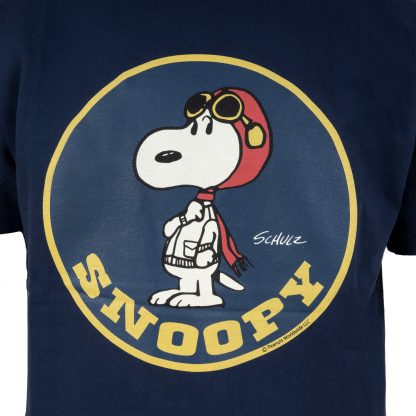 Loopwheeled Snoopy T-Shirt BR79049 128 Dark-Blue – B74