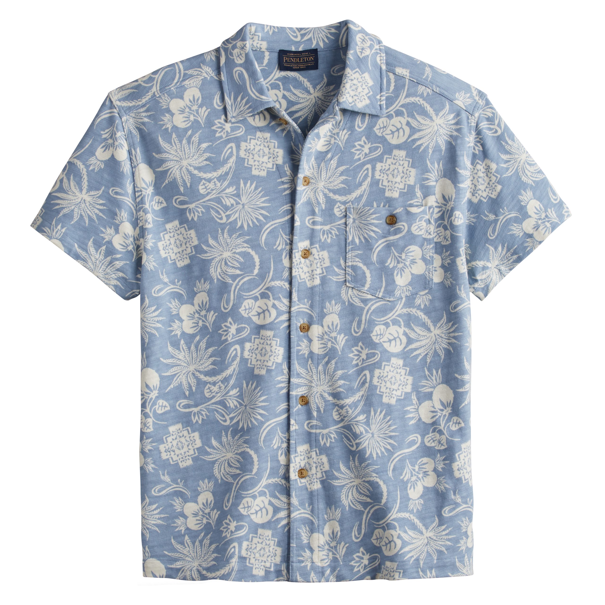 Short Sleeve Wayside Knit Shirt Surf Blue – B74