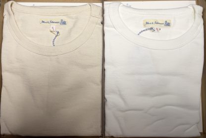 2S14.02 Crew Neck 14oz/380gr Loopwheeler T-shirt Natur/Ecru - Image 3