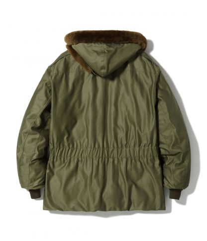 Type B9 Hooded Down Jacket BR15538 Olive Drab - Image 2