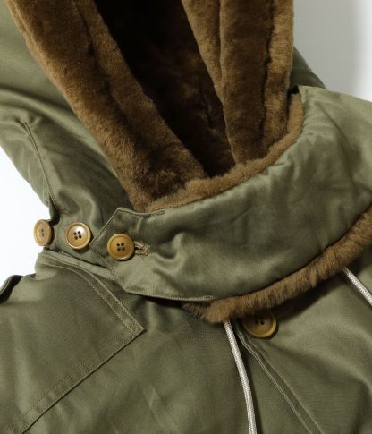 Type B9 Hooded Down Jacket BR15538 Olive Drab - Image 5